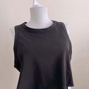Naked Wardrobe Black Sleeveless Crop Top NEW